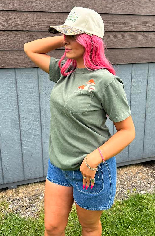 Mushroom pocket T-shirt