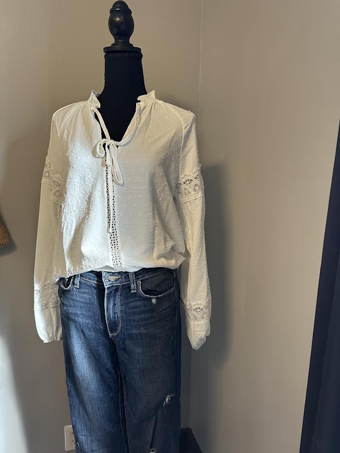 White lacey blouse