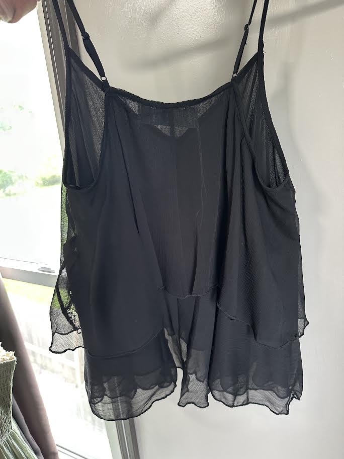 black lace tank