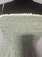 green lace summer dress