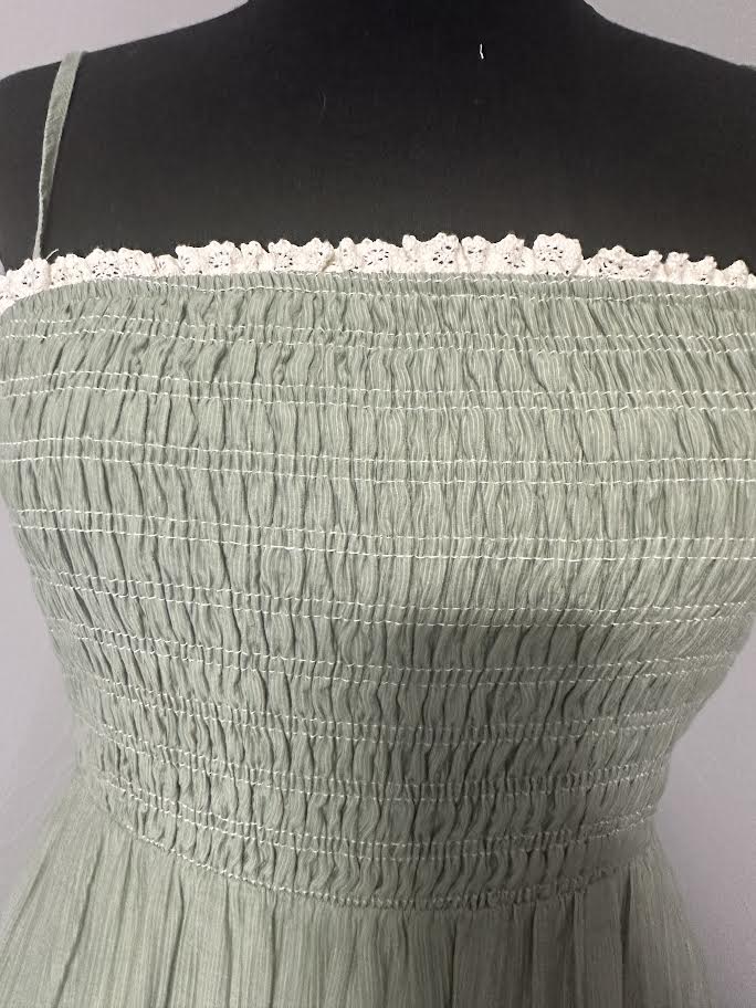 green lace summer dress