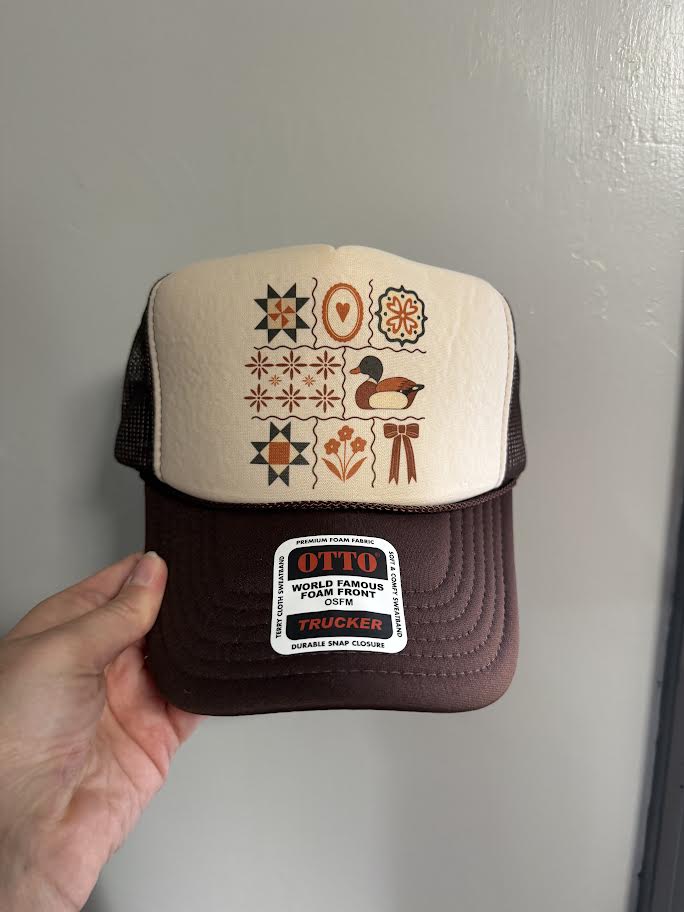 Grandma cottage core hat