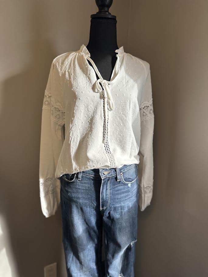 White lacey blouse