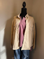 soft waffle knit button jacket