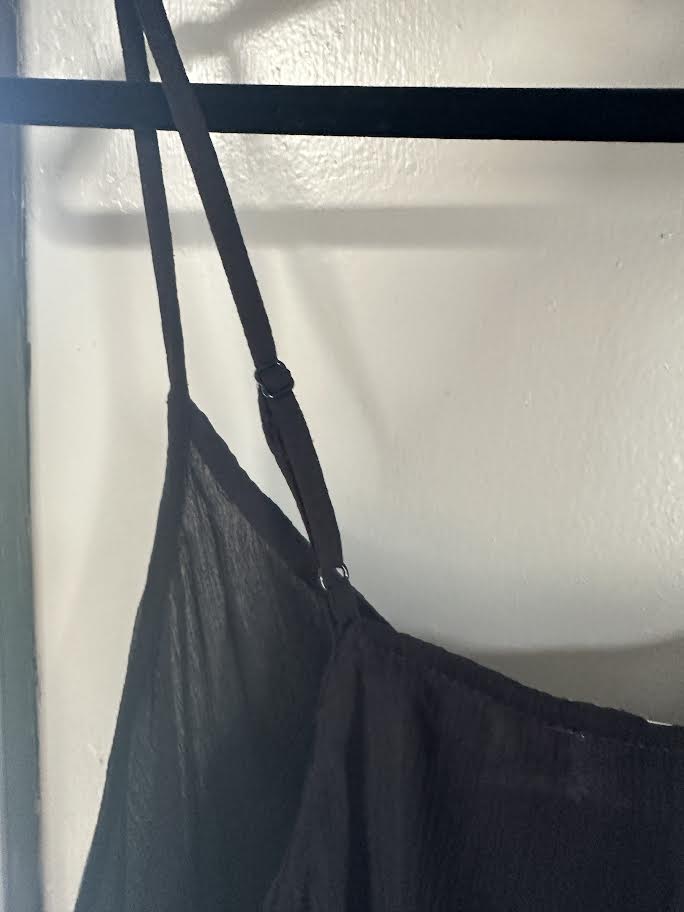 black lace tank