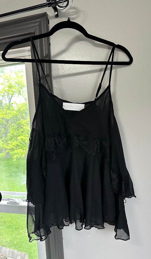 black lace tank
