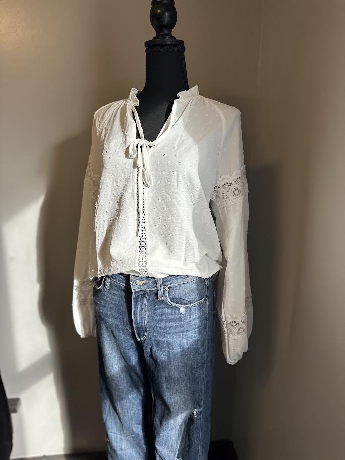 White lacey blouse