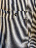 Striped wide leg, drawstring pants