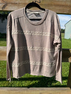 Pale pink lace long sleeve top