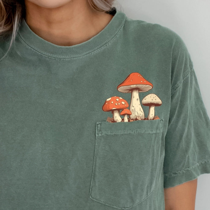 Mushroom pocket T-shirt