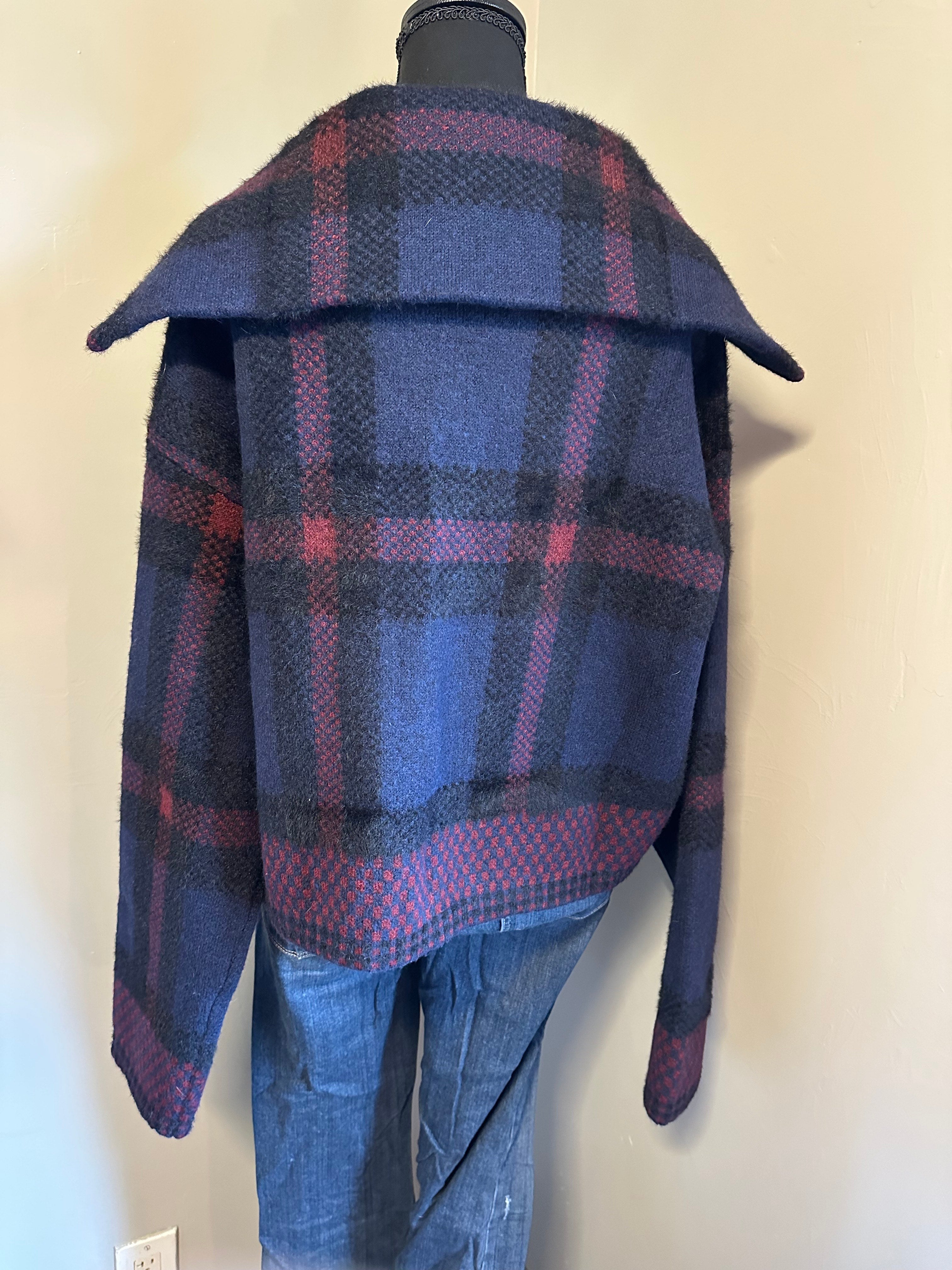 Plain wool blend jacket zip