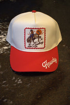 Red howdy hat